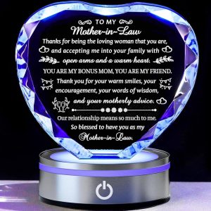 Best Led Crystal Plaque Gift For Mother-in-law - Perfect For Holidays