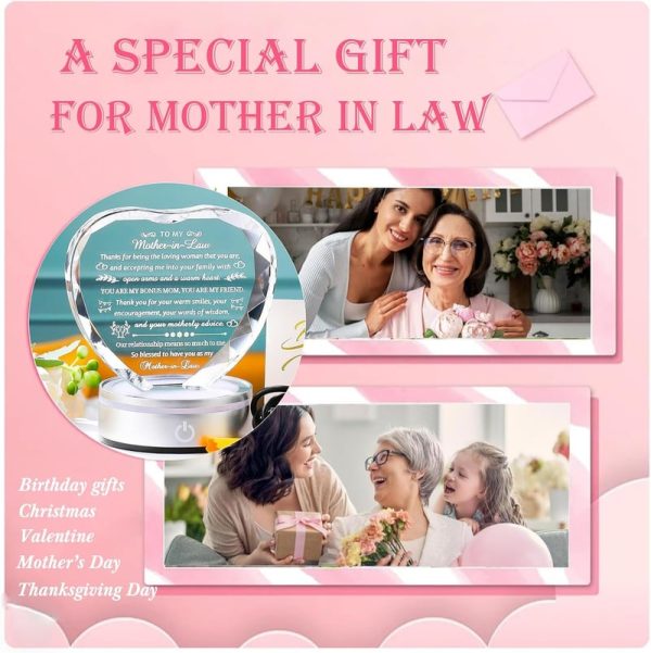 Best Led Crystal Plaque Gift For Mother-in-law - Perfect For Holidays - Image 3