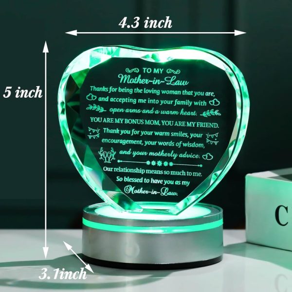 Best Led Crystal Plaque Gift For Mother-in-law - Perfect For Holidays - Image 5