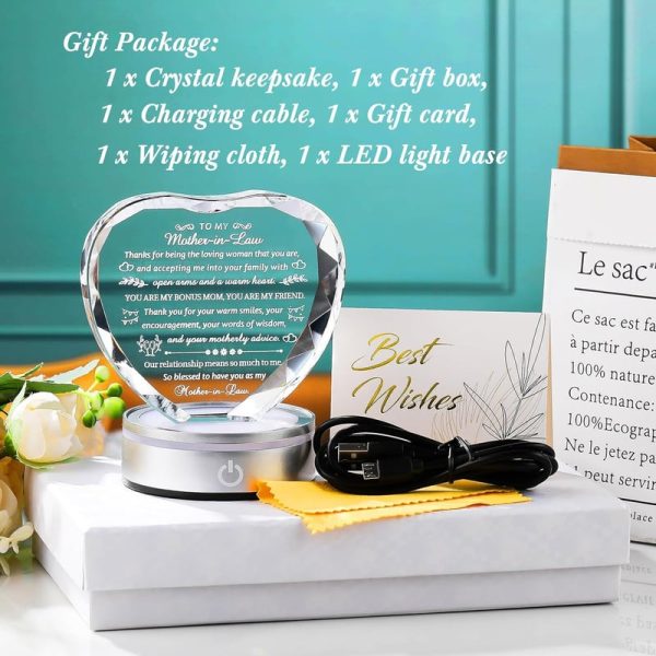 Best Led Crystal Plaque Gift For Mother-in-law - Perfect For Holidays - Image 6