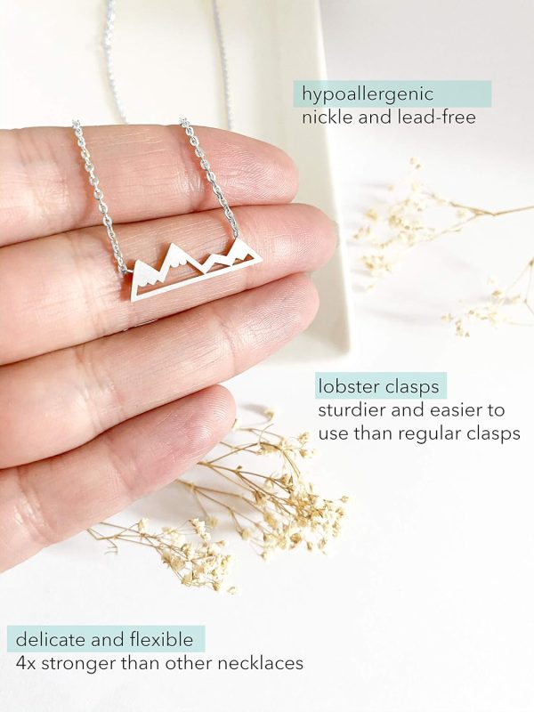 Best Snowy Mountain Necklace For Nature Lovers - Gold & Silver - Image 3