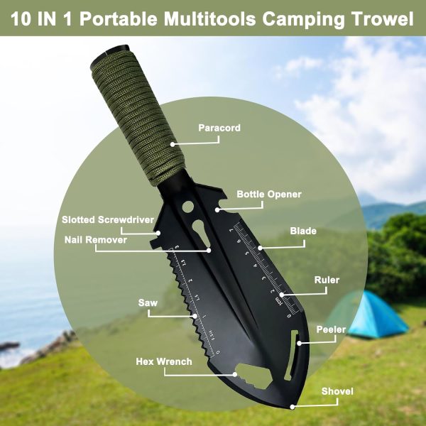 Best Multitool Trowel For Camping & Gifts - Portable Shovel - Image 2