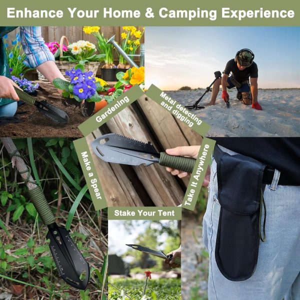 Best Multitool Trowel For Camping & Gifts - Portable Shovel - Image 5