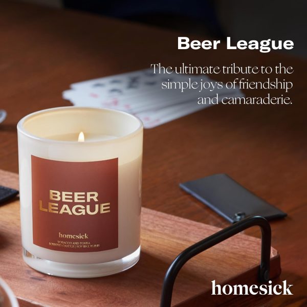 Homesick Beer League Scented Candle - Long-lasting Soy Wax Gift - Image 2