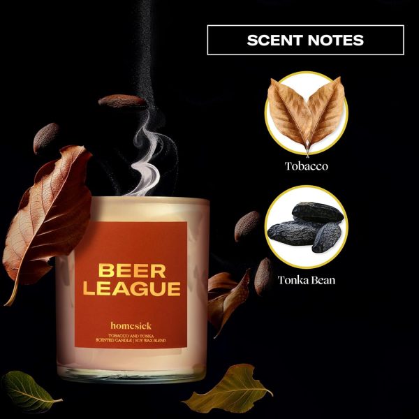 Homesick Beer League Scented Candle - Long-lasting Soy Wax Gift - Image 3