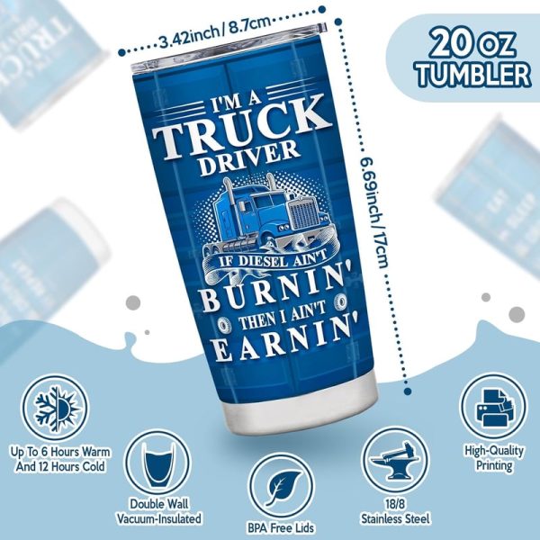 Best Trucker Gifts: Stainless Steel Tumbler For Dads - Image 2