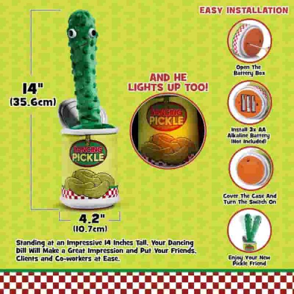Dancing Pickle Toy - Funny Singing & Talking Gag Gift For All Ages - Image 5