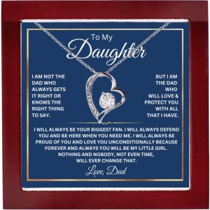 Heartfelt To My Daughter Necklace - Perfect Gift From Dad