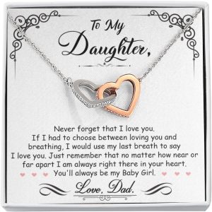 Best Father Daughter Necklace Gift - Heartfelt Jewelry