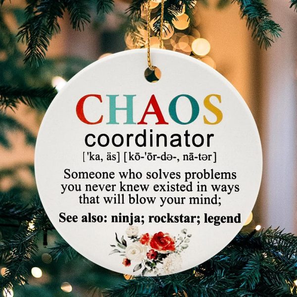 Chaos Coordinator Ornament - Best Gift For Women Bosses - Image 6