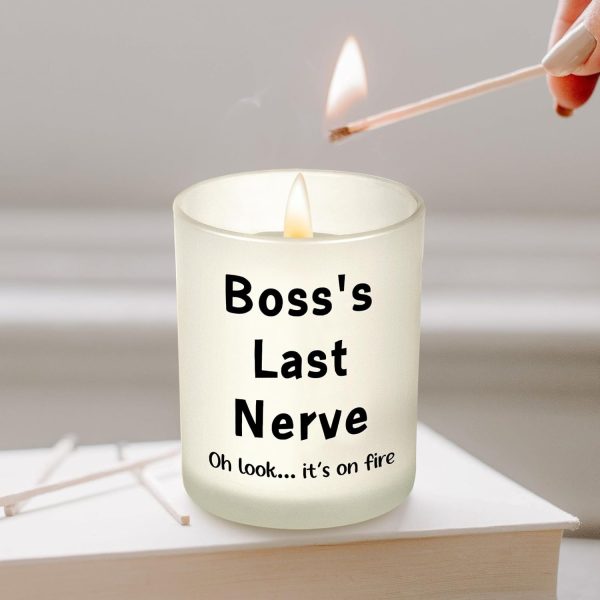 Funny Boss Gifts - Last Nerve Candle For Office & Coworkers - Image 5