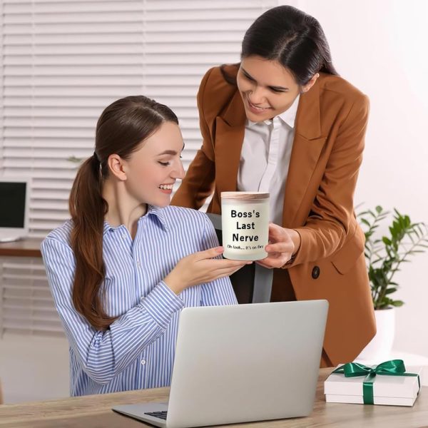 Funny Boss Gifts - Last Nerve Candle For Office & Coworkers - Image 6