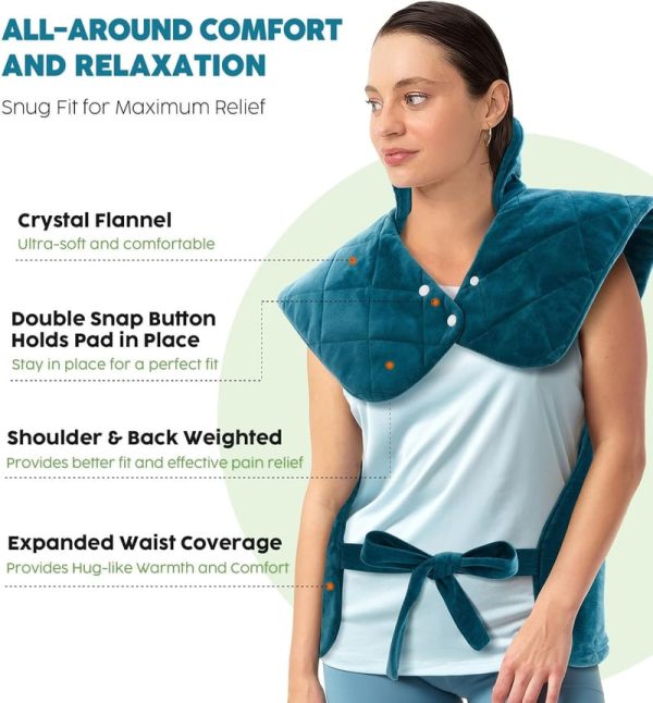 Top Rated Neck And Back Heating Pad With 6 Heat Settings - Image 2
