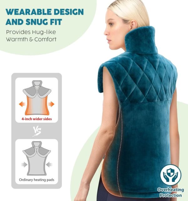 Top Rated Neck And Back Heating Pad With 6 Heat Settings - Image 3