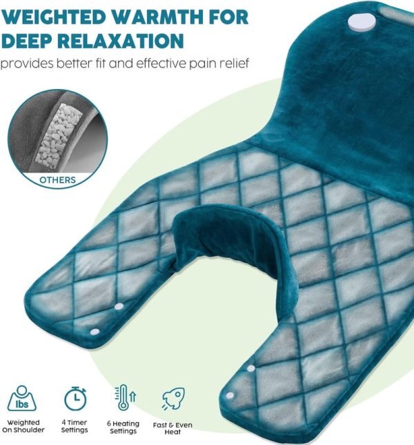 Top Rated Neck And Back Heating Pad With 6 Heat Settings - Image 4