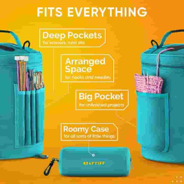 Best Craftiss Knitting Bag For Yarn Storage - Ideal Gift - Image 4