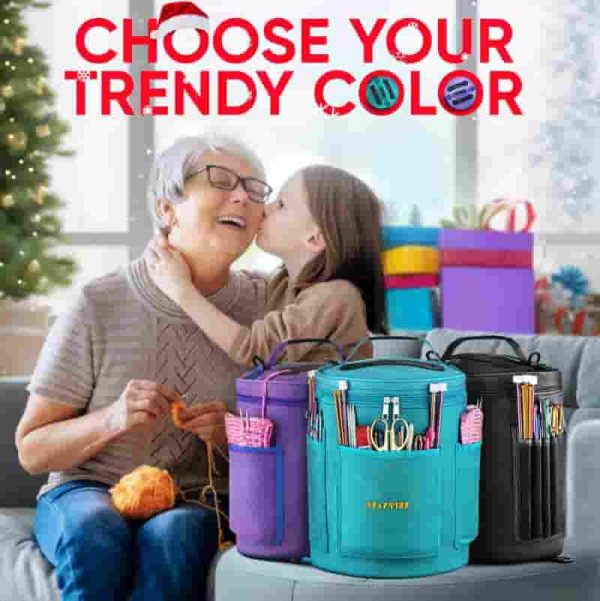 Best Craftiss Knitting Bag For Yarn Storage - Ideal Gift - Image 6