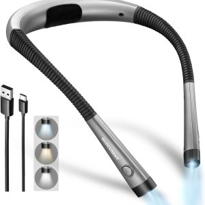 Best Glocusent Book Light - 3 Colors, 80-hr Rechargeable