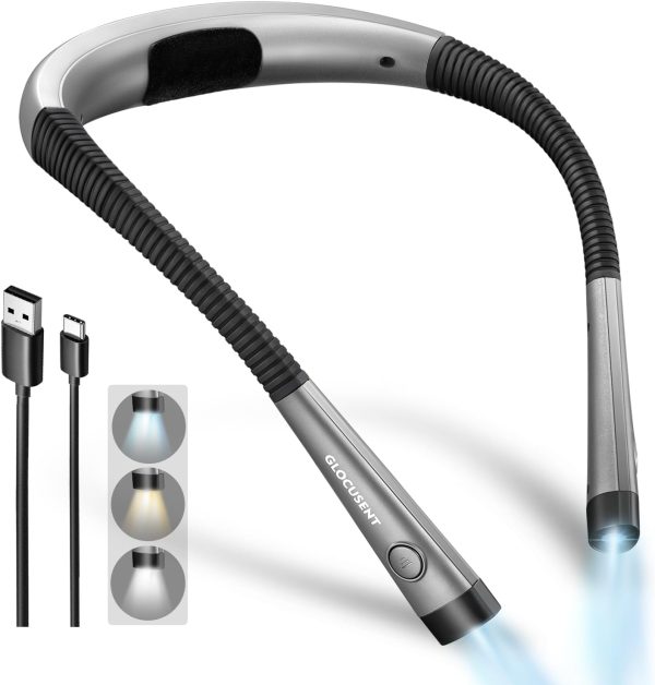 Best Glocusent Book Light - 3 Colors, 80-hr Rechargeable