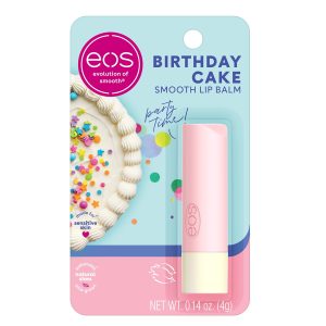 Eos Birthday Cake Lip Balm - Natural Shea Moisture, 0.14 Oz