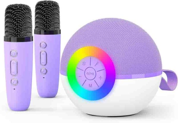 Best Bluetooth Karaoke Machine For Kids - Purple