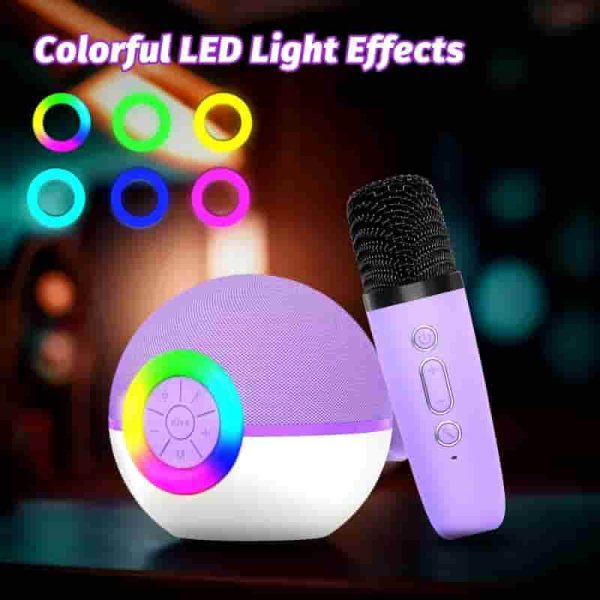 Best Bluetooth Karaoke Machine For Kids - Purple - Image 5