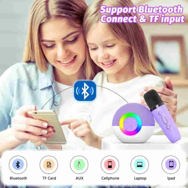 Best Bluetooth Karaoke Machine For Kids - Purple - Image 6