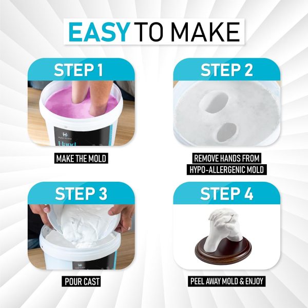Best Hand Casting Kit For Couples & Families | Diy Keepsake - Image 5