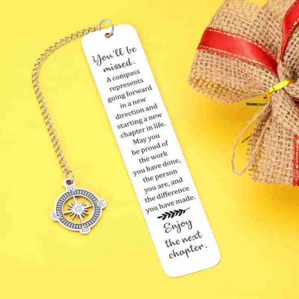 Best Farewell Gifts For Women - Compass Bookmark - Image 4