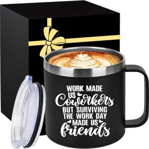 Unique 14 Oz Insulated Coffee Mug - Best Goodbye Gift