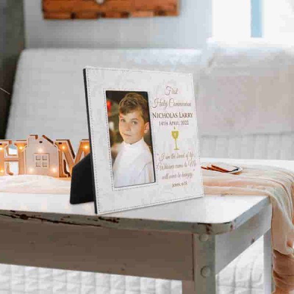 Best Personalized 1st Communion Picture Frame For Boys & Girls - Image 2