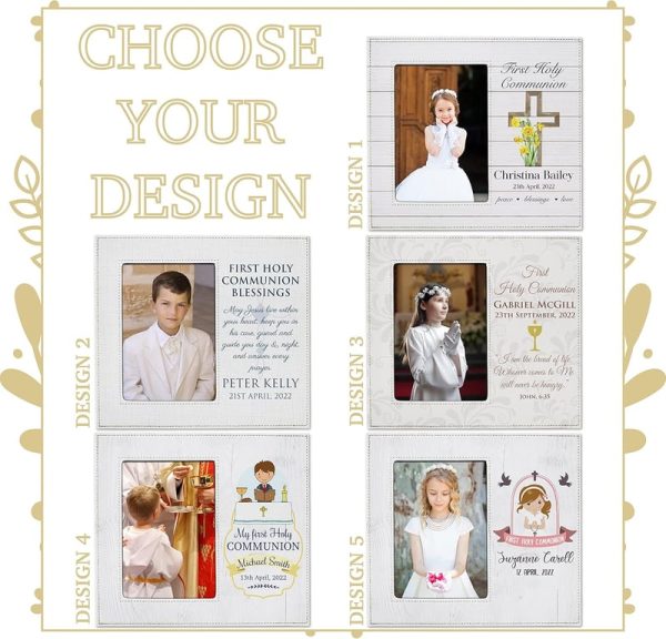 Best Personalized 1st Communion Picture Frame For Boys & Girls - Image 3