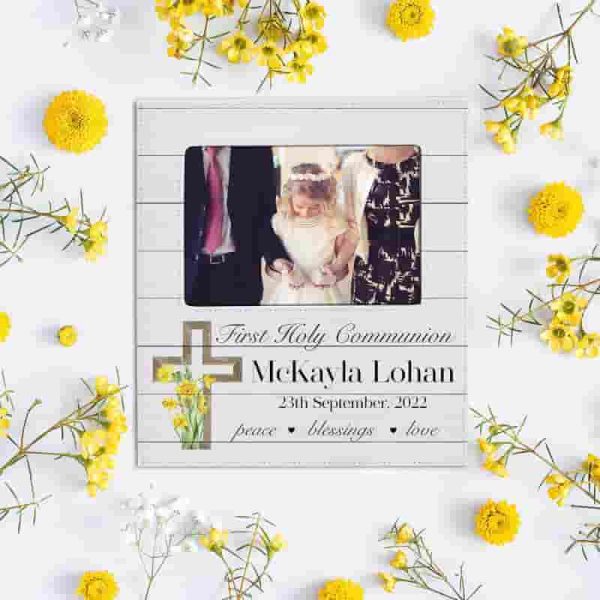 Best Personalized 1st Communion Picture Frame For Boys & Girls - Image 4