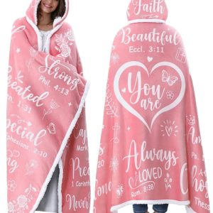 Top Christian Mother's Day Blanket Hoodie With Bible Verses
