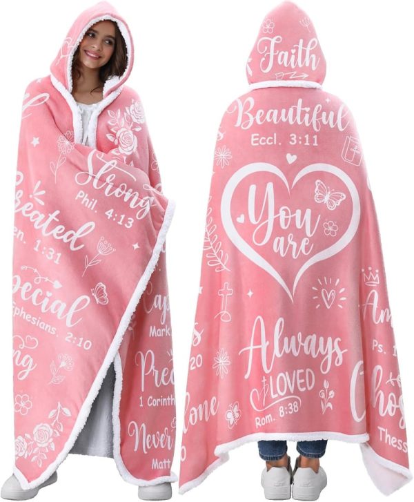 Top Christian Mother's Day Blanket Hoodie With Bible Verses