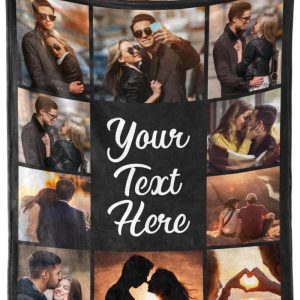 Best Custom Photo Blanket Personalized Gift For Couples