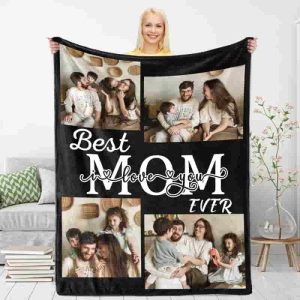 Best Personalized Mom Photo Blanket - Perfect For Mother's Day