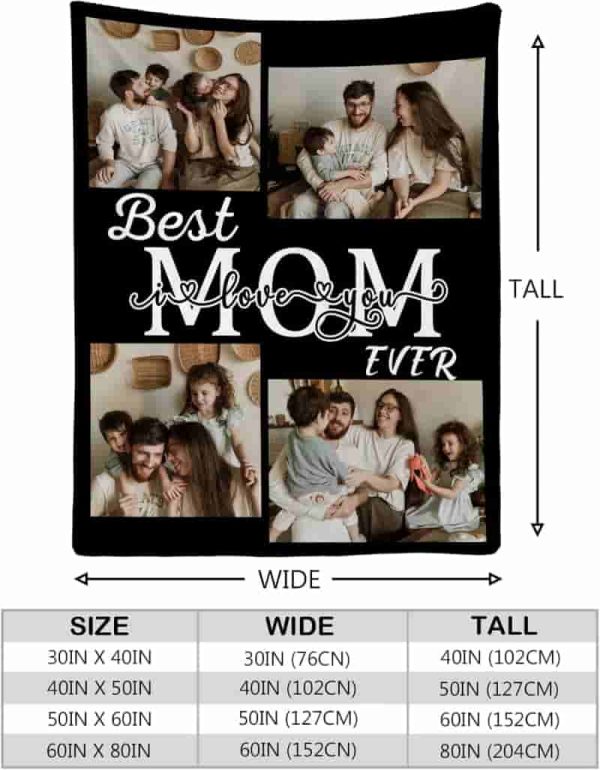 Best Personalized Mom Photo Blanket - Perfect For Mother's Day - Image 2