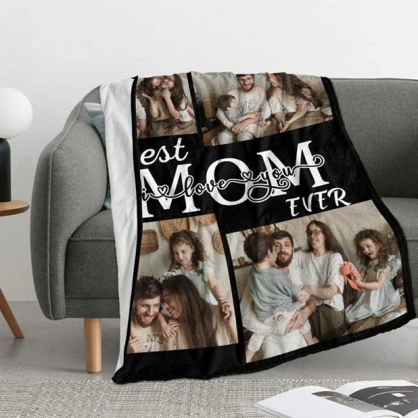 Best Personalized Mom Photo Blanket - Perfect For Mother's Day - Image 3