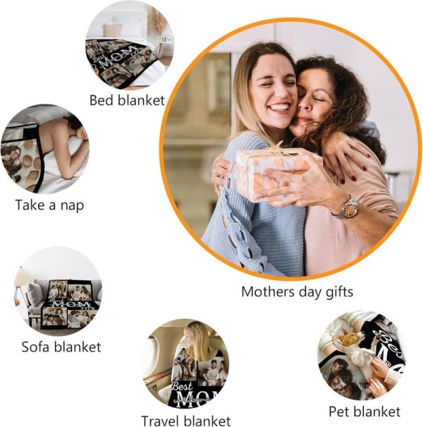 Best Personalized Mom Photo Blanket - Perfect For Mother's Day - Image 6