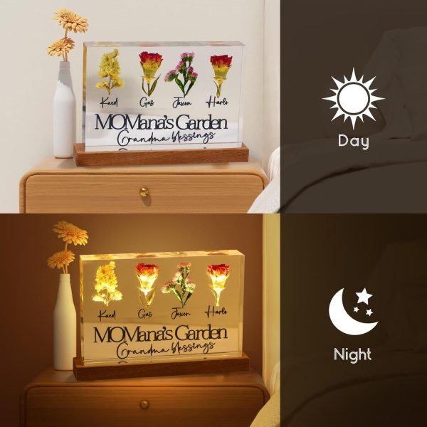 Best Personalized 3d Resin Flower Night Light For Mom - Image 6