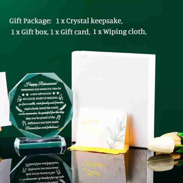 Best 2025 Retirement Gifts - Crystal Plaque For Women & Men - Image 5