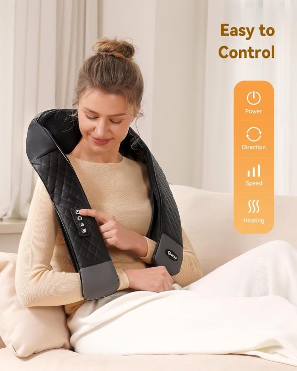 Best Shiatsu Neck And Back Massager With Heat - Ultimate Pain Relief - Image 2