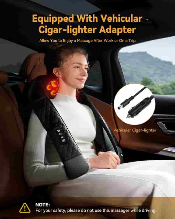 Best Shiatsu Neck And Back Massager With Heat - Ultimate Pain Relief - Image 5