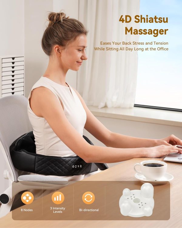 Best Shiatsu Neck And Back Massager With Heat - Ultimate Pain Relief - Image 6