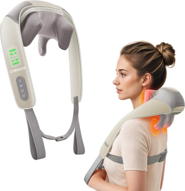 Best Cordless Neck Massager With Heat - Perfect Gift For Pain Relief