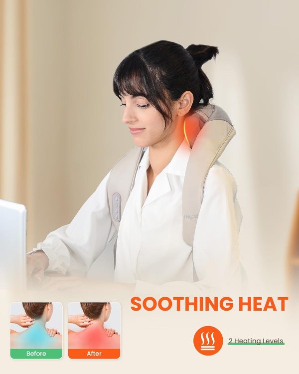 Best Cordless Neck Massager With Heat - Perfect Gift For Pain Relief - Image 3