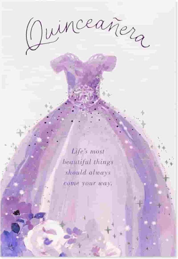 Beautiful Quinceañera Card By American Greetings - Image 5