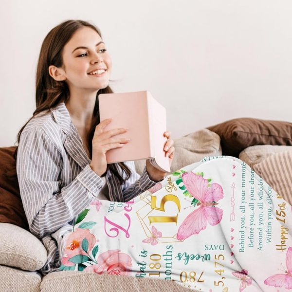 Best 15th Birthday Blanket Gift For Teen Girls - Image 3