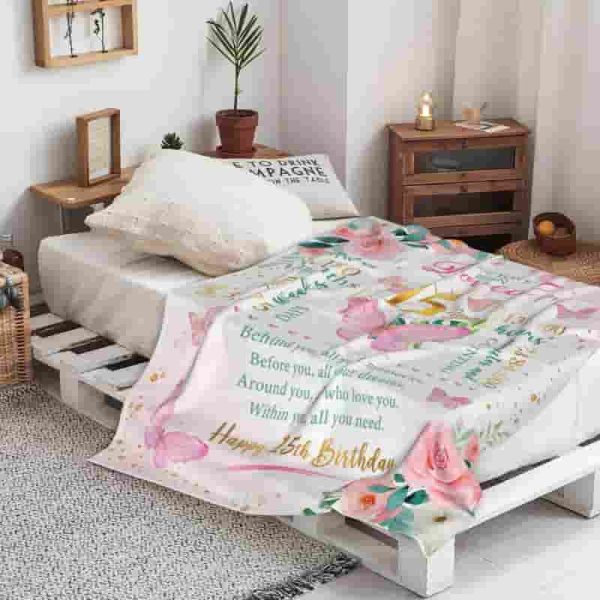 Best 15th Birthday Blanket Gift For Teen Girls - Image 5
